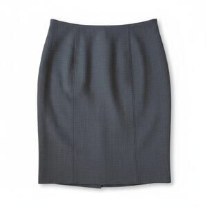 REBECCA TAYLOR Womens Wool Blend Knee Length Skirt Gray Career Professional Work